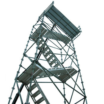 Ponteggio fisso - ACCESS TOWER - DACAME, S.L. - per facciata / modulare / con scala
