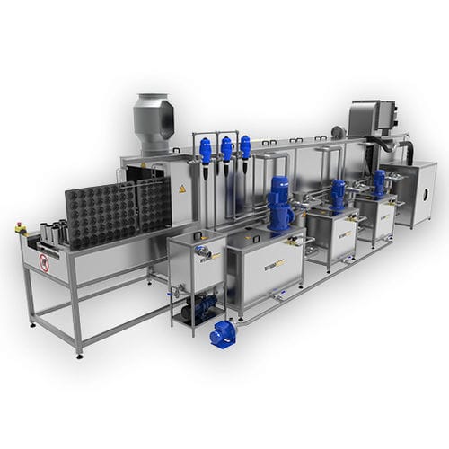 Sistema di lavaggio con trasportatore - TechLine CNV series - TECHNOWASH S.A. - a spruzzo / a secco / automatico