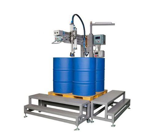 Riempitrice semiautomatica - Shanghai Npack Automation Equipment Co.,ltd - per fusti / IBC / per prodotti fitosanitari