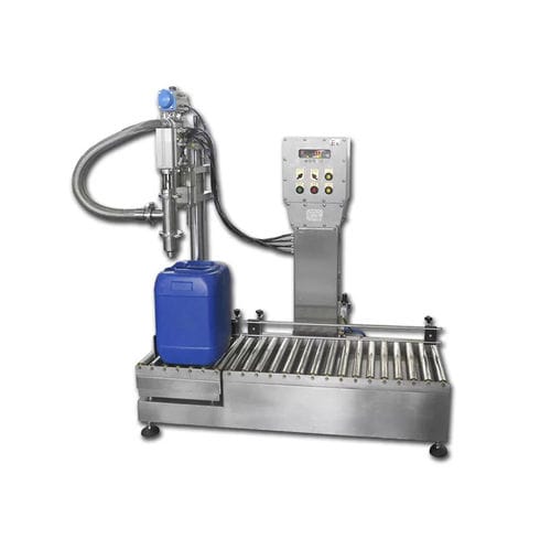 Riempitrice semiautomatica - Shanghai Npack Automation Equipment Co.,ltd - per secchi / per liquidi / per lubrificanti