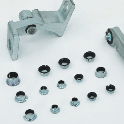 Cuscinetto liscio cilindrico - CSB-35FM - Zhejiang Changsheng Sliding Bearing Co., Ltd. - con flangia / in acciaio inossidabile / in maglia di acciaio inossidabile