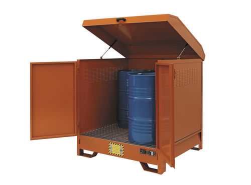Armadio per fusti - ECO 704 series  - Justrite Italia SRL - di stoccaggio / a pavimento / a porta