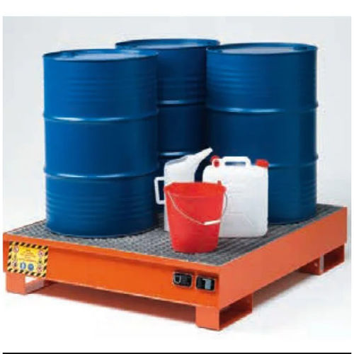 Vasca di raccolta per fusti - ECO 304 series  - Justrite Italia SRL - in acciaio / con griglia zincata / autoportante