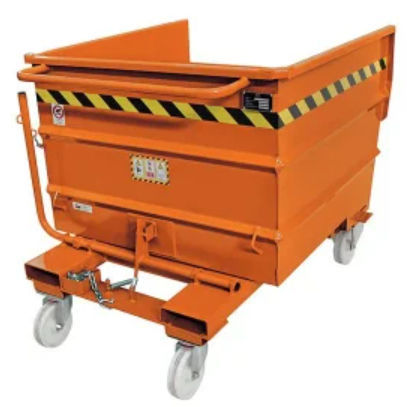 Benna ribaltabile con fondo apribile - LT0750 - Justrite Italia SRL - in acciaio inossidabile / in acciaio / in acciaio galvanizzato