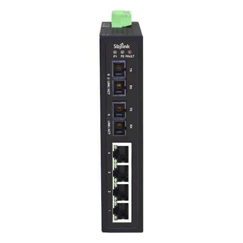 Switch Ethernet non gestibile - RPT-1006 series - Sbjlink/Subject Link Inc. - 10/100BaseT(X) / 6 porte / su guida DIN