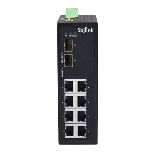 Switch Ethernet non gestibile - RPT-1010G-2F-X4 - Sbjlink/Subject Link Inc. - 10 porte / Ethernet gigabit / su guida DIN