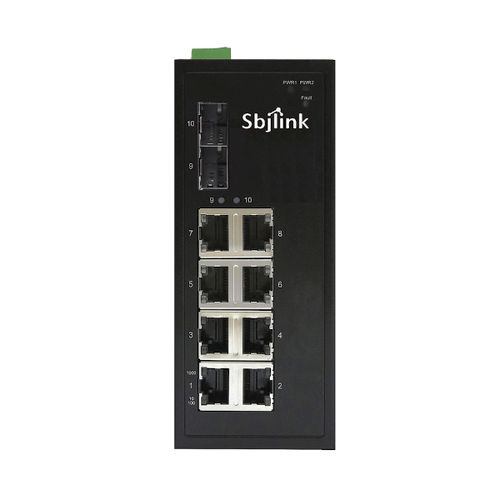 Switch Ethernet non gestibile - RPT-1010G-2F-X2 - Sbjlink/Subject Link Inc. - 10 porte / Ethernet gigabit / su guida DIN