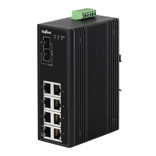 Switch Ethernet non gestibile - RPT-1010G-2XF-X4 - Sbjlink/Subject Link Inc. - 10 porte / Ethernet gigabit / su guida DIN
