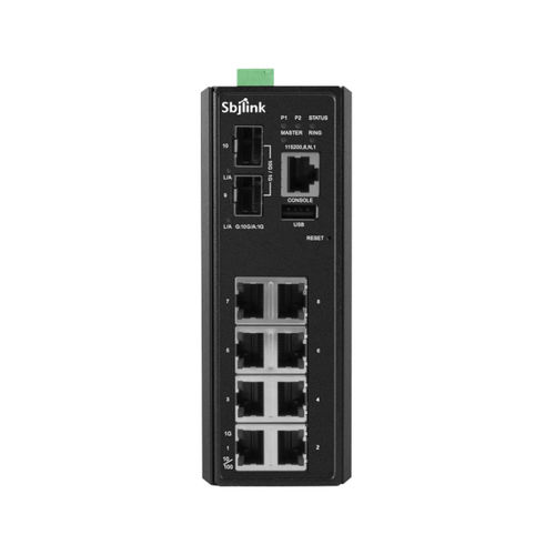 Switch Ethernet gestibile - RPT-2010X-2F-X4 - Sbjlink/Subject Link Inc. - 10 porte / Ethernet gigabit / su guida DIN