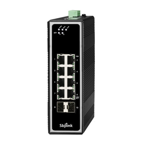 Switch Ethernet non gestibile - RPT-1010G-2F-I-T-X3 - Sbjlink/Subject Link Inc. - 10 porte / Ethernet gigabit / su guida DIN