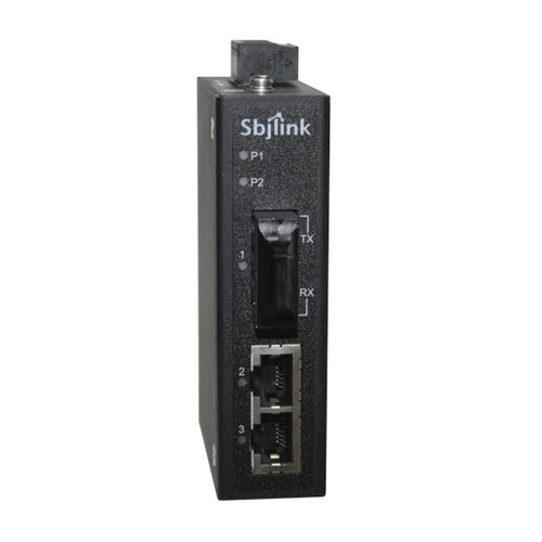 Convertitore industriale - HNT-1402FM/FS-T-X6R - Sbjlink/Subject Link Inc. - di media / Ethernet a fibra ottica / su guida DIN
