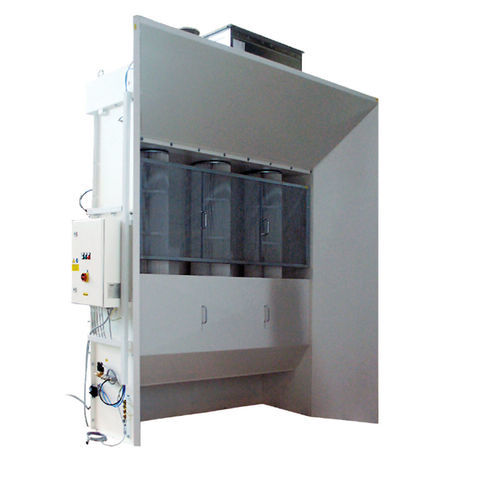 Cabina di verniciatura a polvere aperta - BASIC 8000 - WAGNER - per pezzi di ricambio / a filtro / manuale