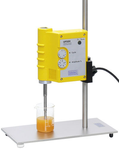 Agitatore di laboratorio ad asta - UP50H  - Hielscher - analogico / per becher / compatto
