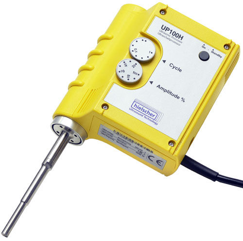 Agitatore di laboratorio ad asta - UP100H - Hielscher - analogico / per becher / compatto