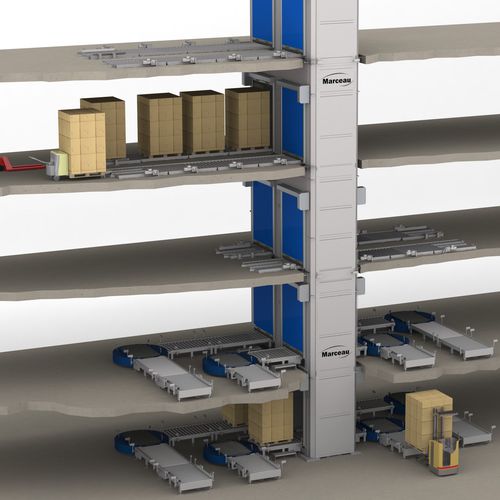 Ascensore automatico - Montepal® EL series - MARCEAU - per prodotti edili / a colonna