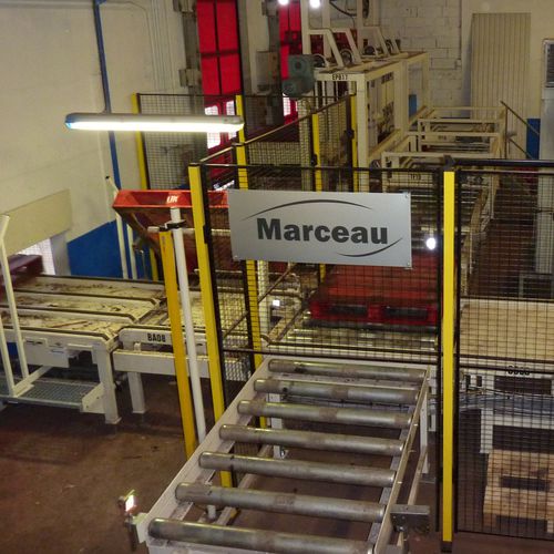 Sistema di smistamento automatico - Tri haute cadence - MARCEAU - per pallet / ad alta velocità / con spingitori
