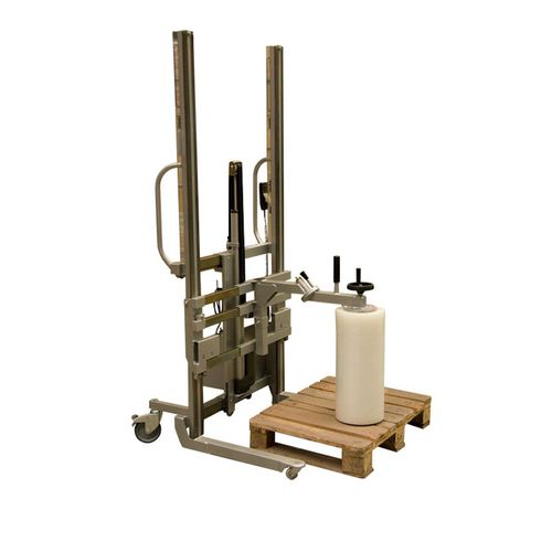 Accatastatore semielettrico - LEV100 - Manuvit - a timone con guida da terra / 12 V / per fusti