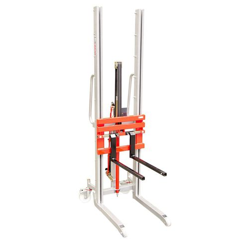 Accatastatore semielettrico - LEV300 - Manuvit - manuale / a timone con guida da terra / per fusti