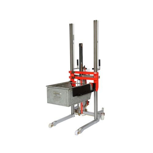 Accatastatore manuale - LEV300 - Manuvit - semielettrico / a timone con guida da terra / 12 V