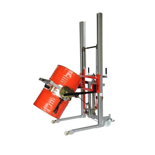 Accatastatore manuale - LEV600-p43 - Manuvit - semielettrico / a timone con guida da terra / per fusti