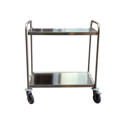 Carrello da trasporto - Manuvit - in acciaio inossidabile / in poliuretano / 2 livelli