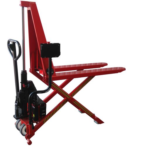 Transpallet elettrico - Manuvit - in acciaio / a forbice / grande sollevamento