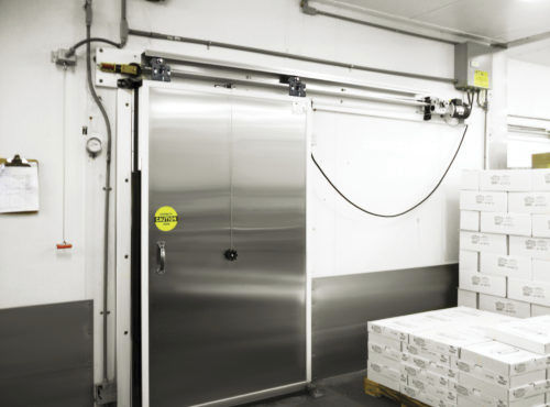 Porta scorrevole - ColdGuard  - TMI, LLC - in tessuto / in PRFV / per interno