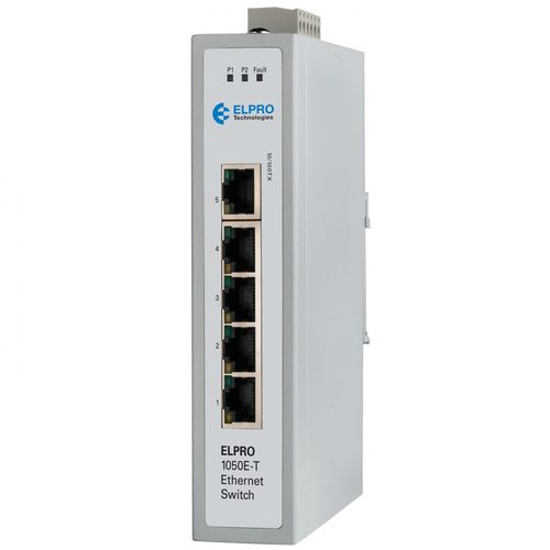 Switch Ethernet non gestibile - 1050E-T - ELPRO Technologies - 8 porte / 10/100BaseT(X) / su guida DIN