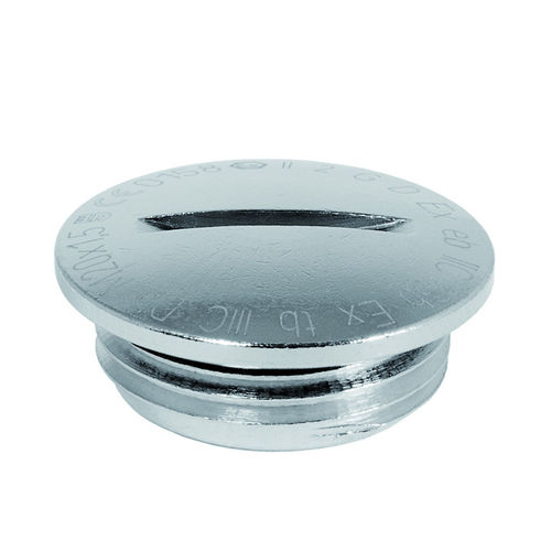 Tappo rotondo - V102-1xxx-zz-EX series - Jacob GmbH - filettato / in ottone nichelato / per area pericolosa