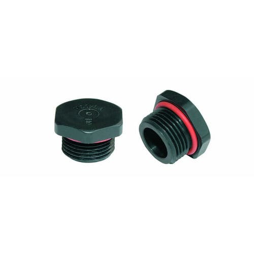 Tappo esagonale - V301-1xxx-zz series - Jacob GmbH - filettato / in poliammide / per filettatura interna