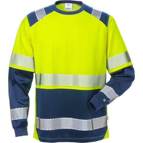Maglietta da lavoro - 129514-171 - Fristads - alta visibilità / in cotone / in poliestere