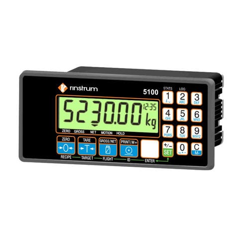 Indicatore di peso display LCD - 5100 - Rinstrum - su guida DIN