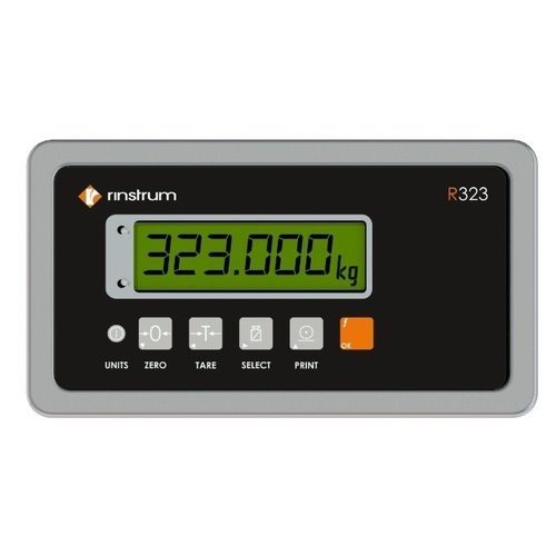 Indicatore di peso display LCD - R323 - Rinstrum - ad incastro / IP65 / in acciaio inossidabile