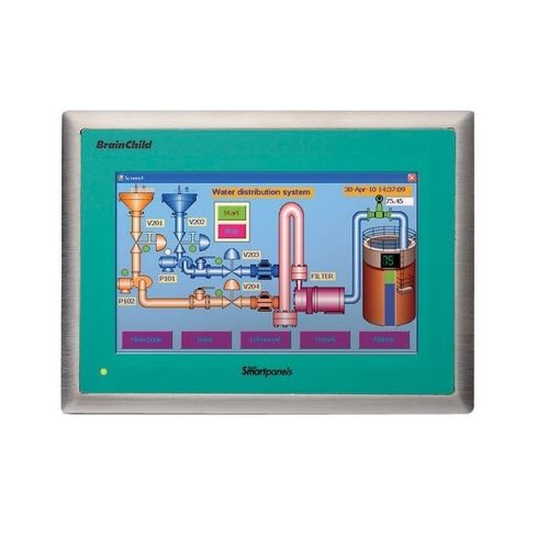 Pannello operatore con touch screen - HMI 750 - BRAINCHILD ELECTRONIC CO., LTD - ad incastro / 800 x 480 / ARM Cortex