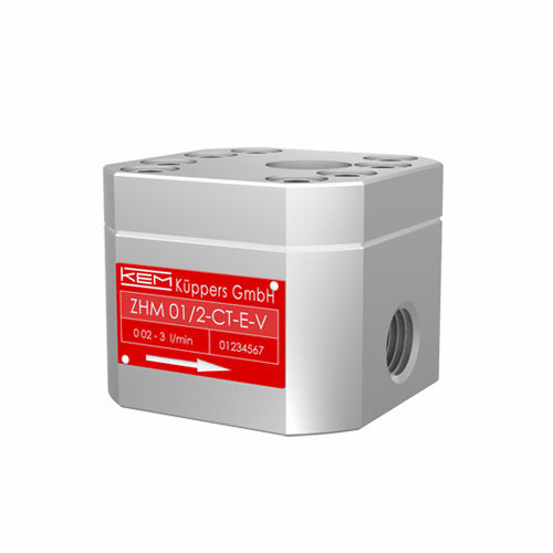 Misuratore di portata a ingranaggi - ZHM series - KEM Küppers Elektromechanik GmbH - volumetrico / per pittura / in linea