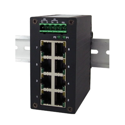 Switch Ethernet non gestibile - EH2308 - Atop Technologies - 8 porte / 10/100BaseT(X) / su guida DIN