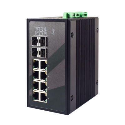 Switch Ethernet gestibile - EHG9512 Series - Atop Technologies - 12 porte / gigabit / su guida DIN