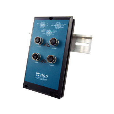 Device server serie - SE8502 Series - Atop Technologies - Ethernet / industriale / su guida DIN