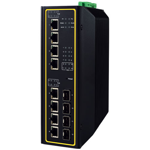 Switch Ethernet gestibile - EHG7612 Series - Atop Technologies - 12 porte / Ethernet gigabit / gigabit