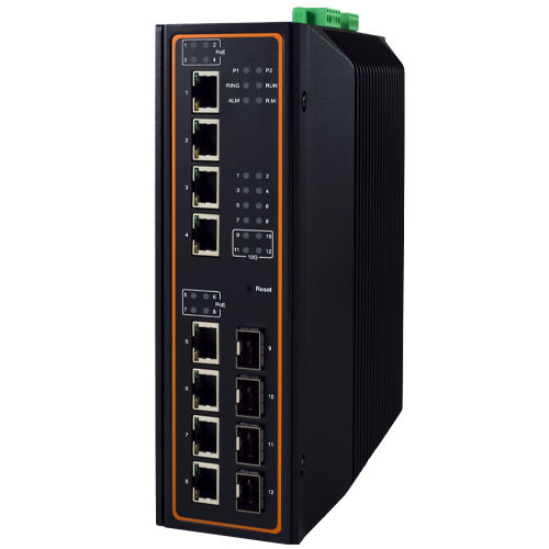 Switch Ethernet gestibile - EHG7512 Series - Atop Technologies - 12 porte / Ethernet gigabit / gigabit