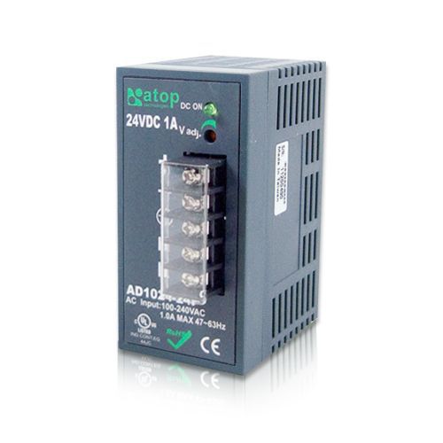 Alimentatore elettrico su guida DIN - AD1024-24F  - Atop Technologies - AC/DC / con protezione contro cortocircuiti