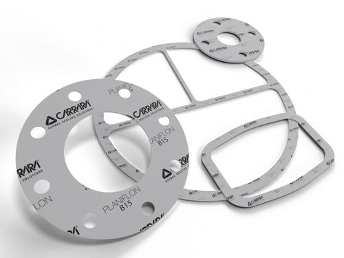 Foglio di guarnizione PTFE - PLANIFLON™ B15 - Carrara Global Sealing Solution - montato su flangia / di gas / per applicazioni industriali