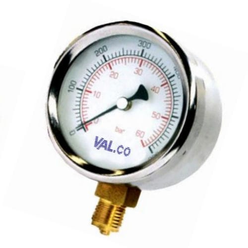 Manometro con quadrante - VISOBAR MCV - VAL.CO srl - filettato / in alluminio / in acciaio