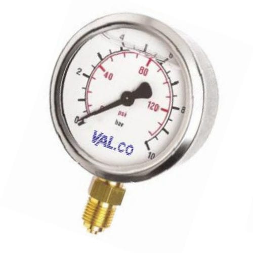 Manometro con quadrante - VISOBAR MSV - VAL.CO srl - filettato / in acciaio inossidabile / in alluminio