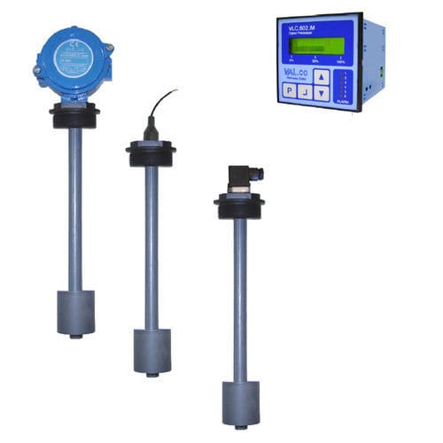 Sensore di livello reed - LINEAR– V-F - VAL.CO srl - per liquidi / analogico / 4-20 mA