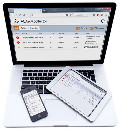 Applicazione mobile di regolazione - ALARMcollector - motan gmbh