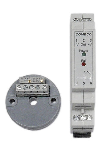 Trasmettitore di temperatura su guida DIN - -50 °C ... +1 300 °C | TRN series - Comeco Control & Measurement - con termocoppia / analogico / di processo