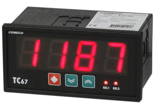 Indicatore di temperatura - 32 mm | TC67U-D4 - Comeco Control & Measurement - digitale / da montare su pannello