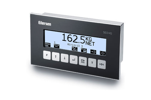 Terminale di pesatura display LCD - OIML | 5024G - Eilersen Electric Digital Systems A/S - ad incastro / IP44