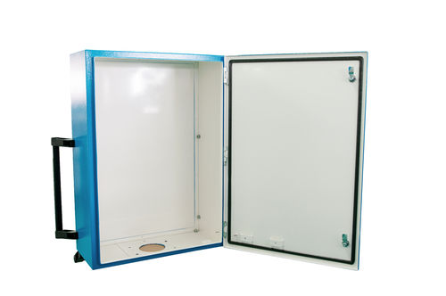Scatola a parete - Electro Alfa International - rettangolare / in acciaio inossidabile / per macchina utensile